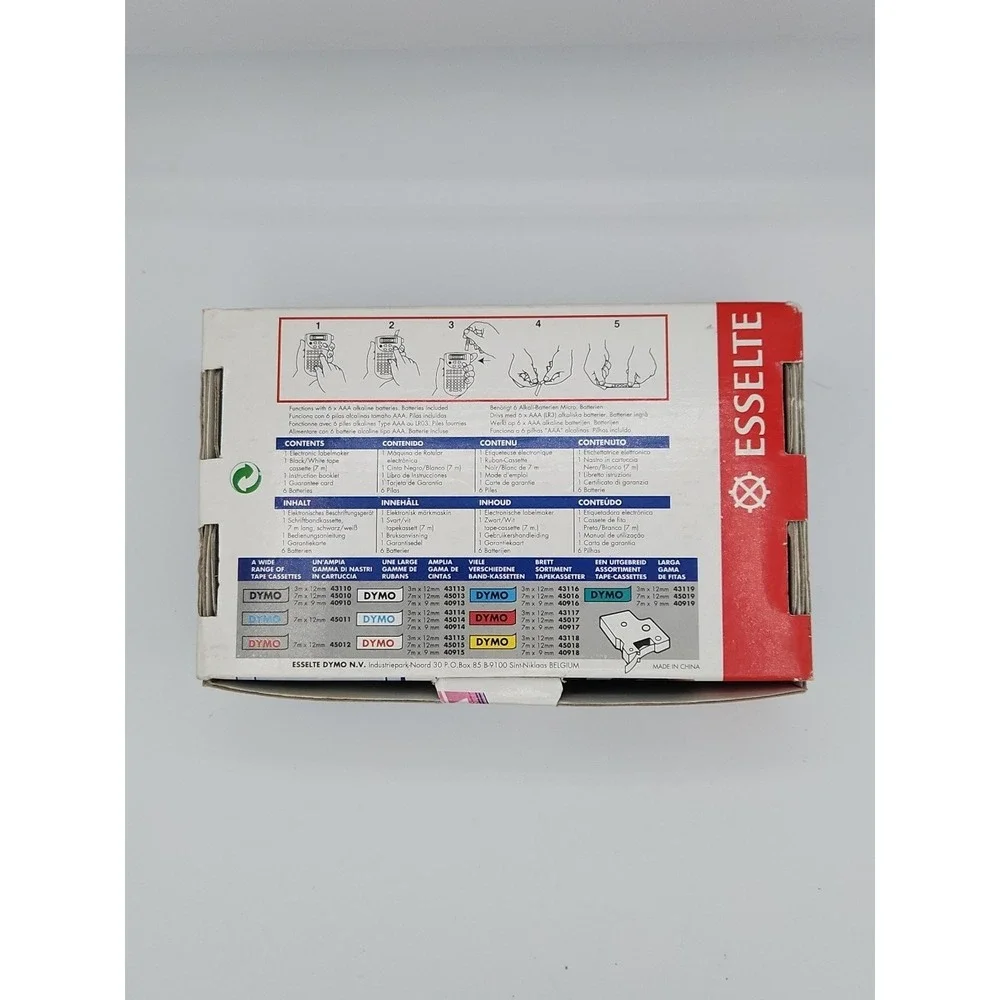 Dymo Pocket Handheld Electronic Label‎ Maker Esselte W/Manual